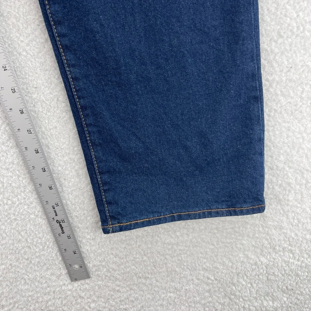 Levi's Jeans Men's 36x34 Blue 501 Original Straight Button Fly Dark Denim Grunge